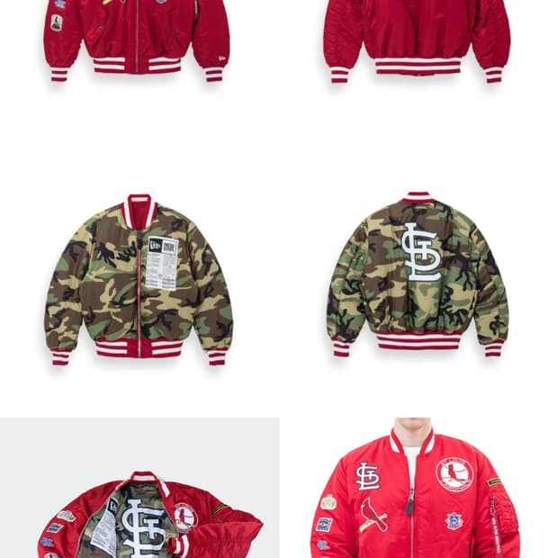 뉴에라 알파인더스트리 MLB 리버시블 항공점퍼 봄버 MA-1 재킷