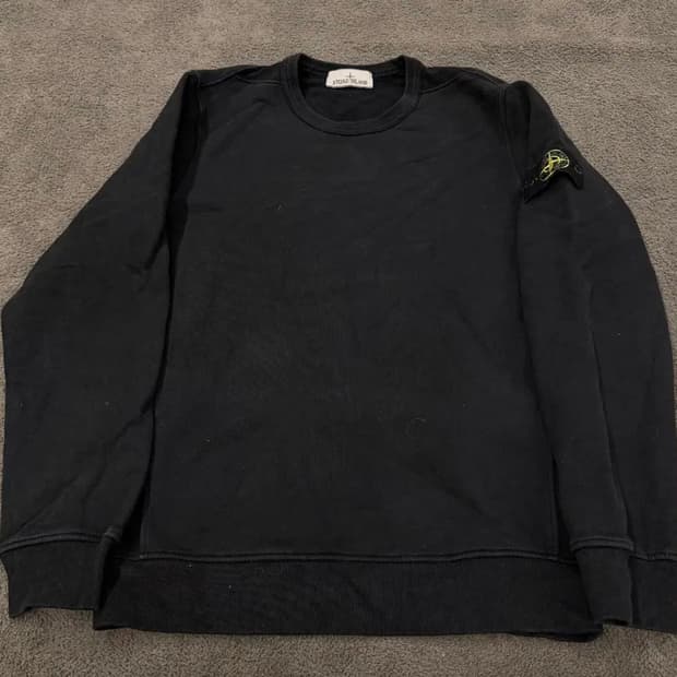 [M]23FW 스톤아일랜드 크루넥 블랙 맨투맨