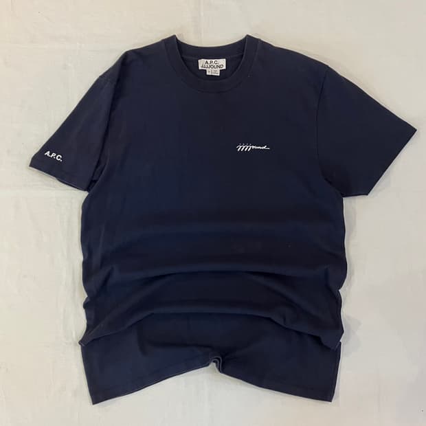 APC X JJJJOUND 반팔 티셔츠 네이비
