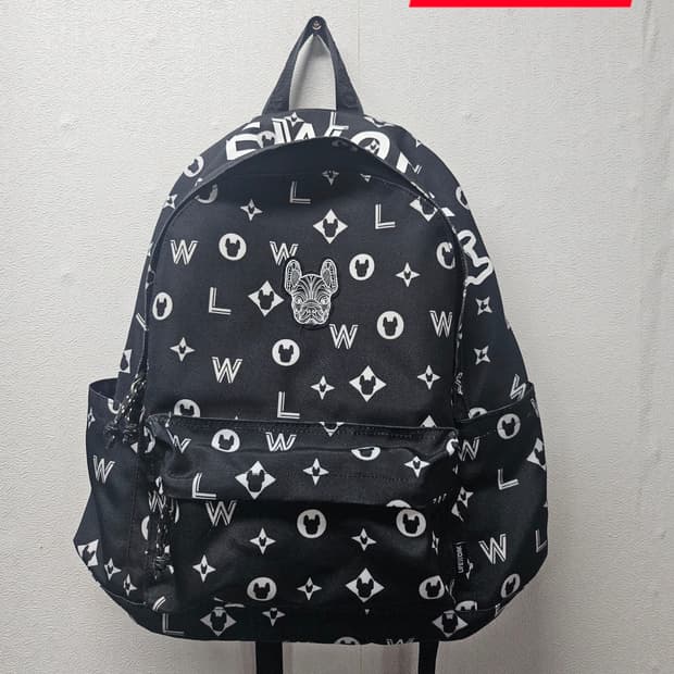 라이프워크 라독 데일리  블랙 패턴 백팩