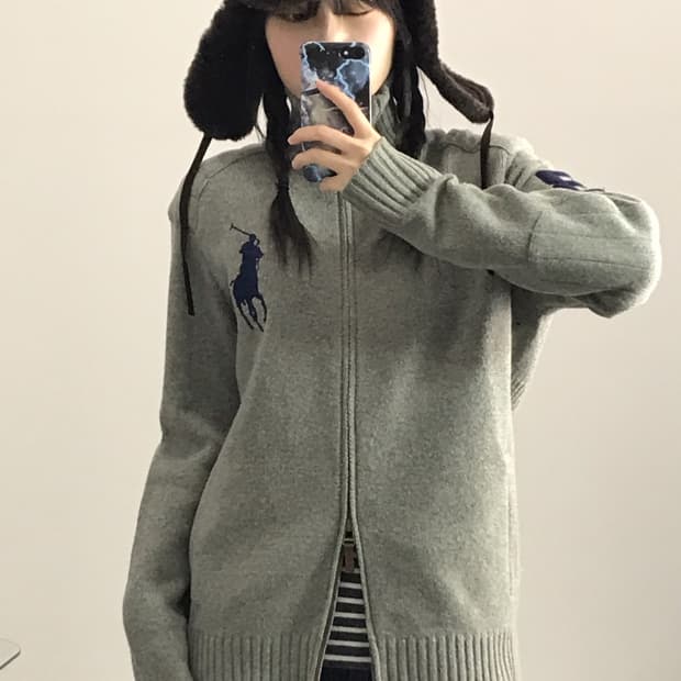 Polo Ralph Lauren Big Pony Knit Zip Up