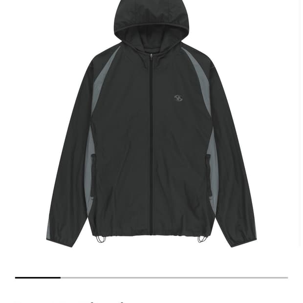 산산기어 PANELED JACKET BLACK