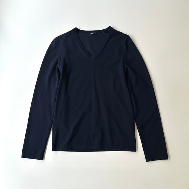 질샌더 jil sander navy 브이넥 니트