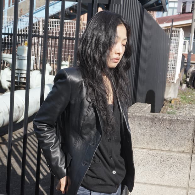  Calvin Klein leather jacket