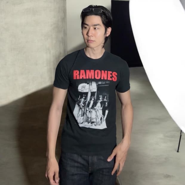 빈티지 라몬즈 ramones 밴드티 S