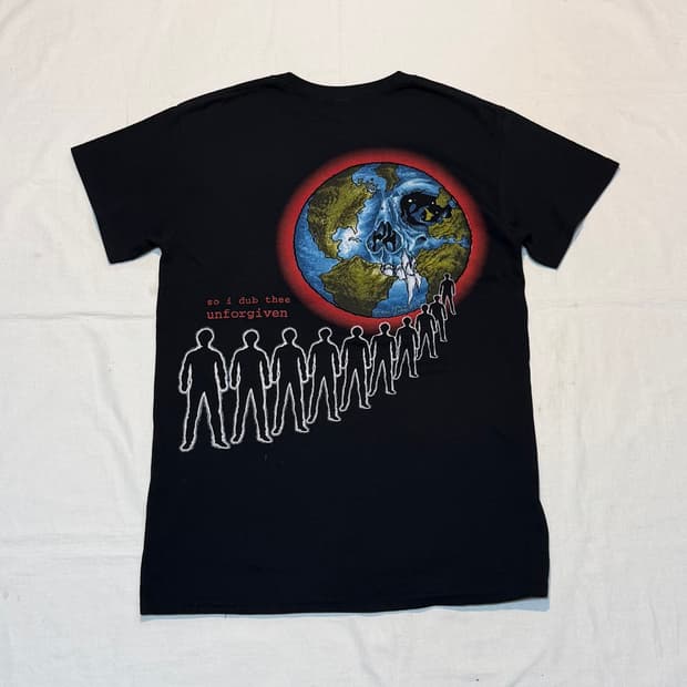 90s 메탈리카 UNFORGIVEN 복각 오피셜 밴드티 블랙