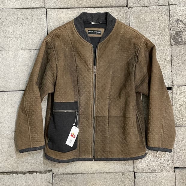돌체앤가바나 스웨이드 봄버 자켓