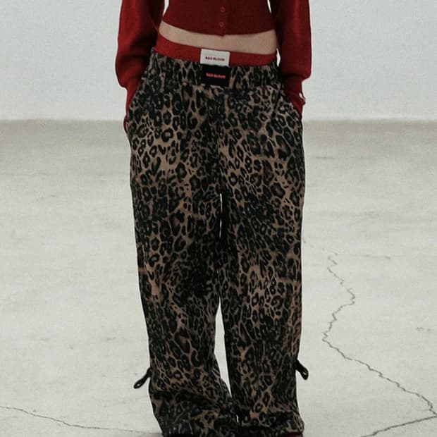 배드블러드 레오파드 이지 팬츠