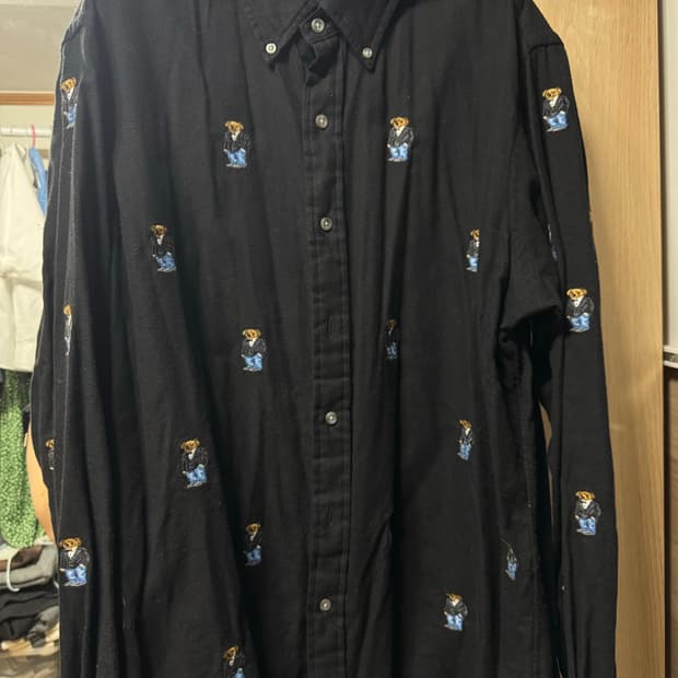 폴로 랄프로렌 테디베어 패턴 셔츠 L