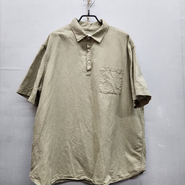 자라ZARA 원포켓 린넨혼방 반팔셔츠 XL(2XL)