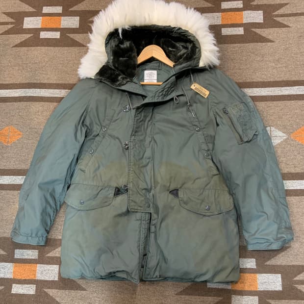 데드스탁)미군 오리지널 90s N-3B 콜드 파카 M 105 박스오염