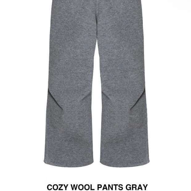 카미엔 Cozy wool pants gray