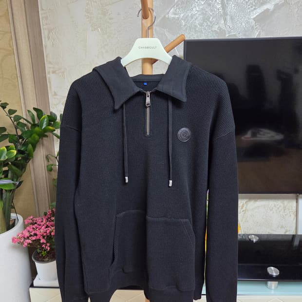 아더에러 스페릭 로고 후드 블랙 A2사이즈