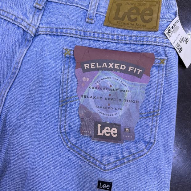 Lee 리 90s 릴렉스핏 USA 메이드 연청 데님팬츠 청바지 36