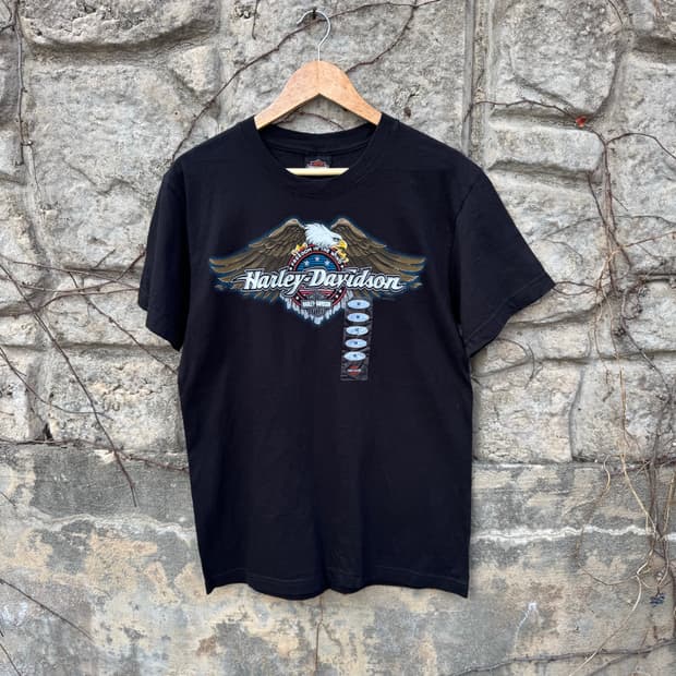 할리데이비슨 빈티지 2023 프린팅 반팔 티셔츠 데드스탁