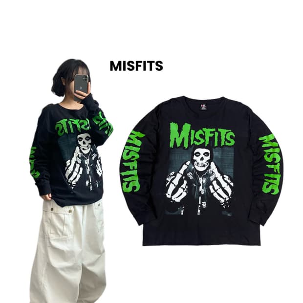 MISFITS 미스핏츠 90s OG USA giant by anvil 롱