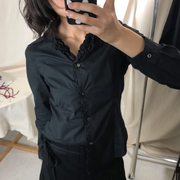 Romantic Black Shirt