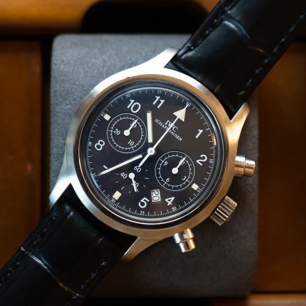 까르띠에 IWC 파일럿 크로노 IW3740 쿼츠 시계