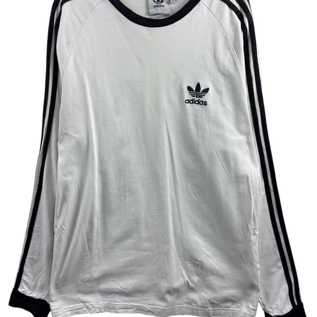 아디다스 검흰 링거 롱슬리브1582