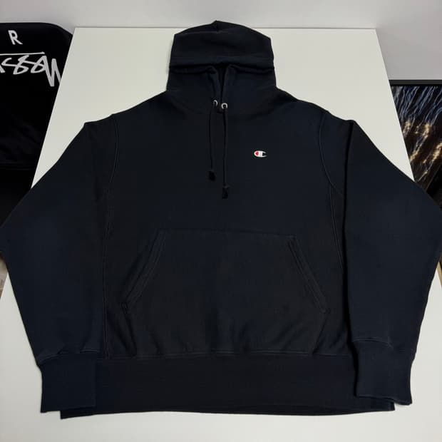 챔피온 리버스위브 블랙 M