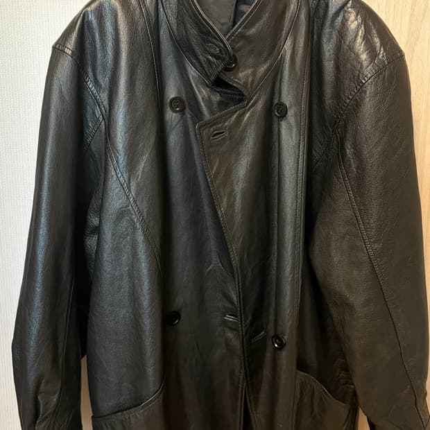 Vintage leather jacket 소가죽 히이넥 빈티지 자켓 