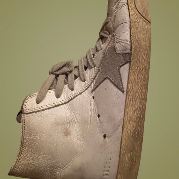 [정품] 골든구스(Golden Goose) 프란시 하이탑 - 빈티지 화이