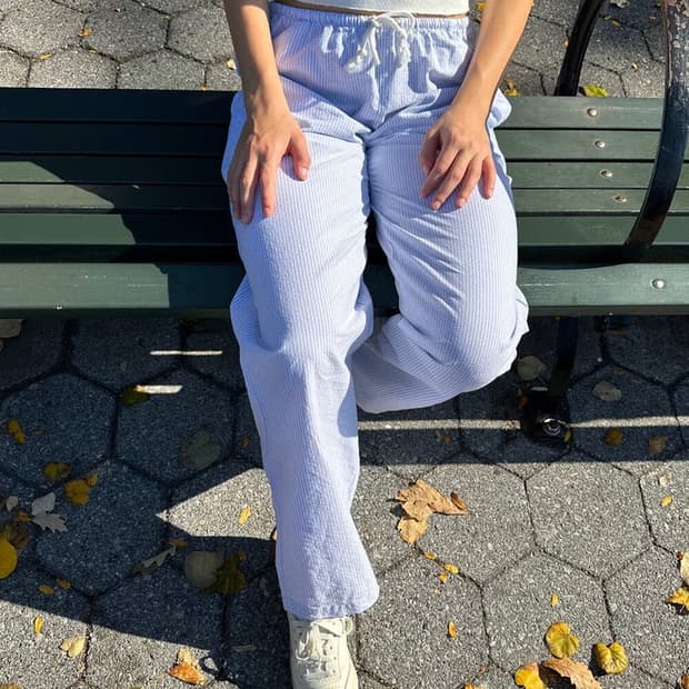 브랜디 멜빌 린넨 팬츠 (블루)