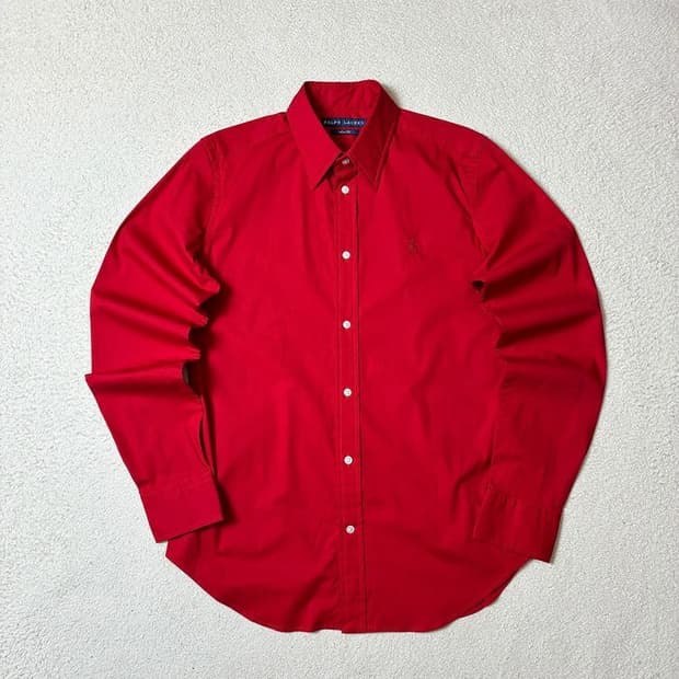 폴로 랄프로렌 00's 솔리드 로고 셔츠 PN7897