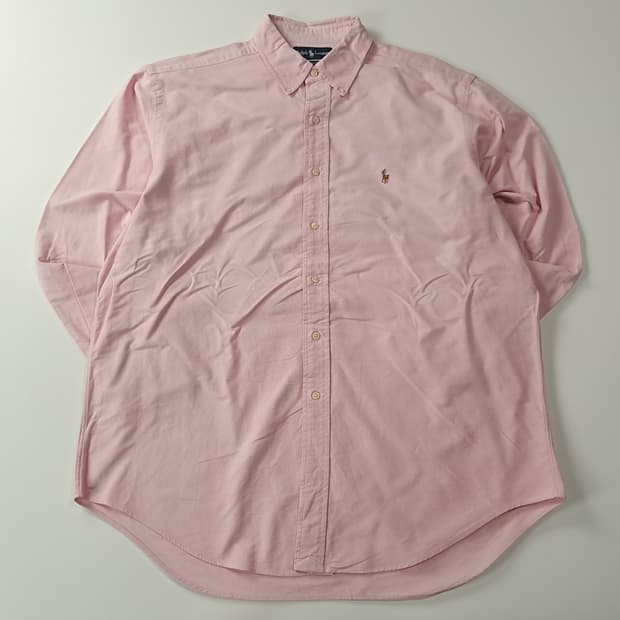 CA536 3XL 폴로 야머스 90s 베이비핑크 옥스포드 셔츠 남방