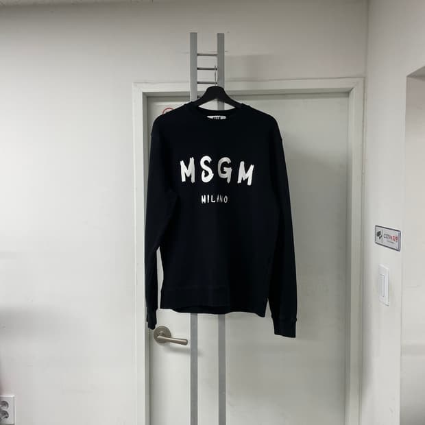 MSGM 블랙 맨투맨 XL