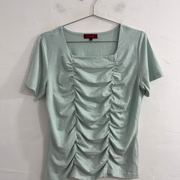 Mint shirring top