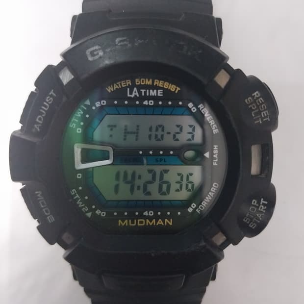 지샥 머드맨 블랙 손목시계