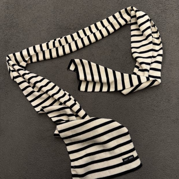 세인트제임스 스트라이프 머플러 미시착 처분 