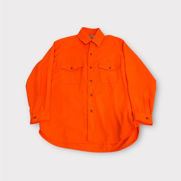 엘엘빈 L.L.Bean 오렌지 플란넬 포켓 셔츠 남성 ML