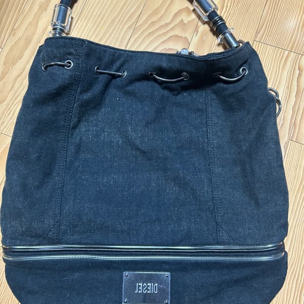 디젤 블랙 청 데님 가방 
