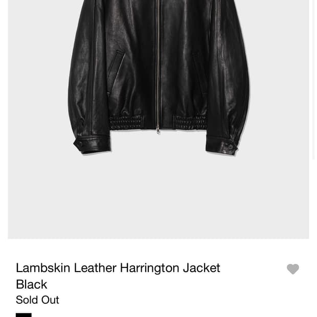 로우클래식 램스킨 해링턴 자켓 M