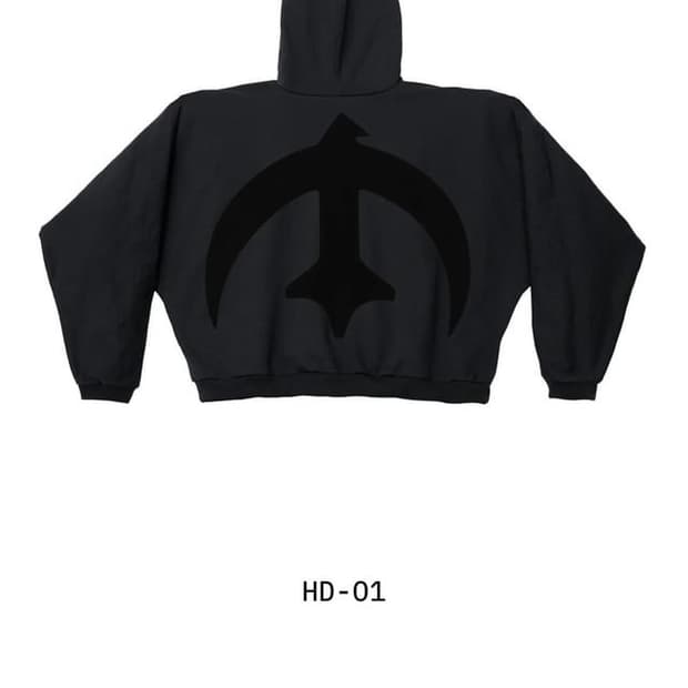 Yeezy gosha hd-01 hoodie black ‘크레센트’ 1