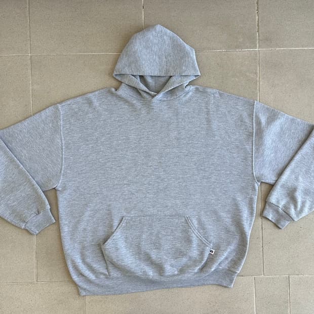 90s 빈티지 러셀 후드 그레이 XXL