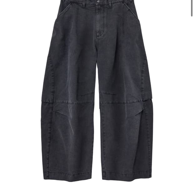 해칭룸 Wide Vented Pants Charcoal