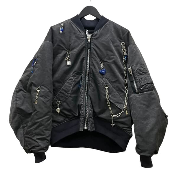 doublet KEY CHAIN DECORATED BOMBER JACKE