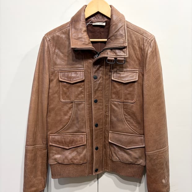 00's DKNY 램스킨 레더 자켓