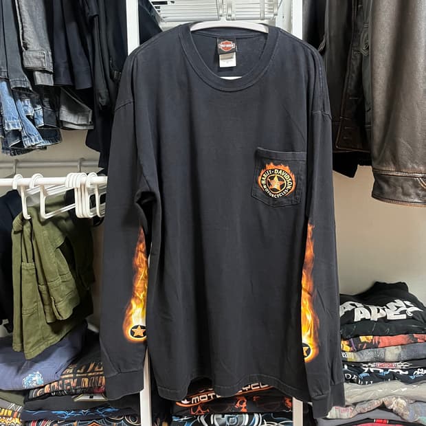 Harley Davidson Flame Star Ball L/S