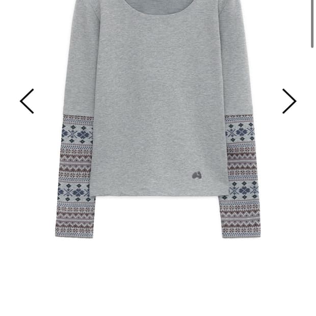 Knitted panel sleeve hoodie (Gray) 슬리브후디