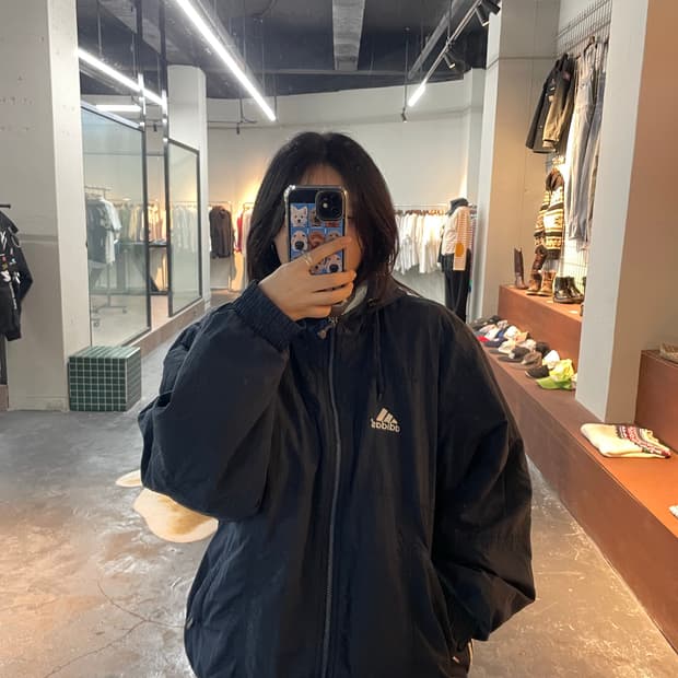 아디다스 올드스쿨 바람막이 점퍼 자켓 H9