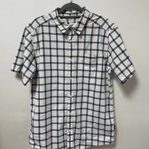 patagonia check half shirts