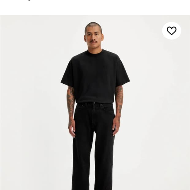 리바이스) 586 루즈 스트레이트 블랙 W34L32