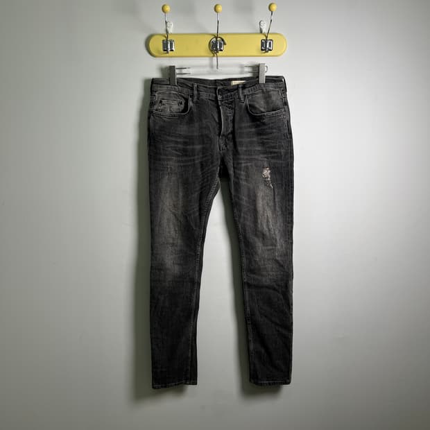 올세인츠 렉스 슬림 테이퍼드 디스트레스드 데님 팬츠 33