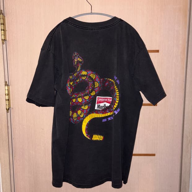 90s 빈티지 말보로 뱀 티셔츠