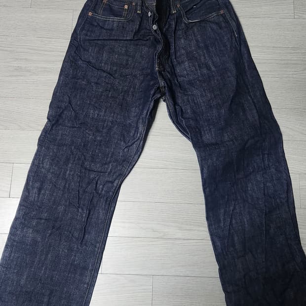 아웃스탠딩 30S CINCH BACK SELVEDGE WIDE PANTS