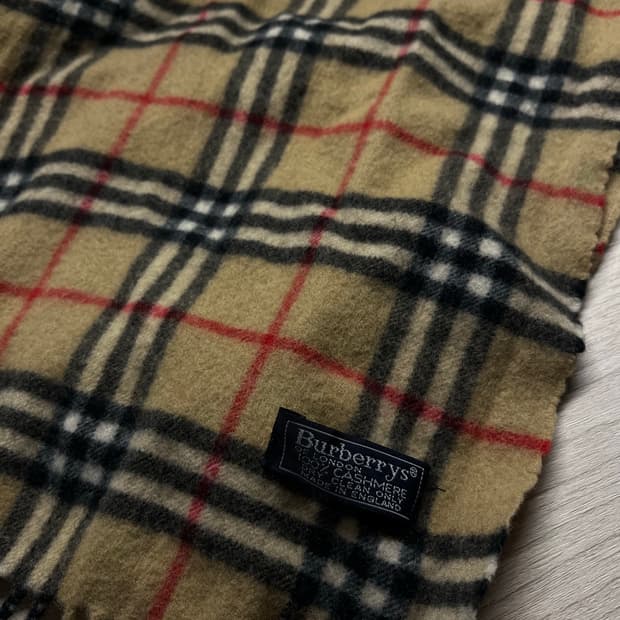 (정품)(100%케시미어) (급처) 버버리 캐시미어 머플러